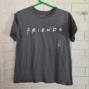 NWT FRIENDS grey short sleeve t shirt